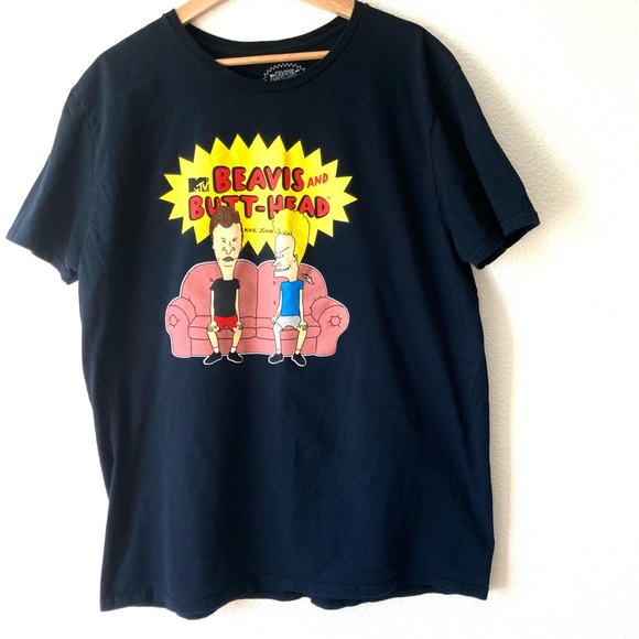 Beavis and Butt-Head MTV T-Shirt Size XL Black - Picture 8 of 11